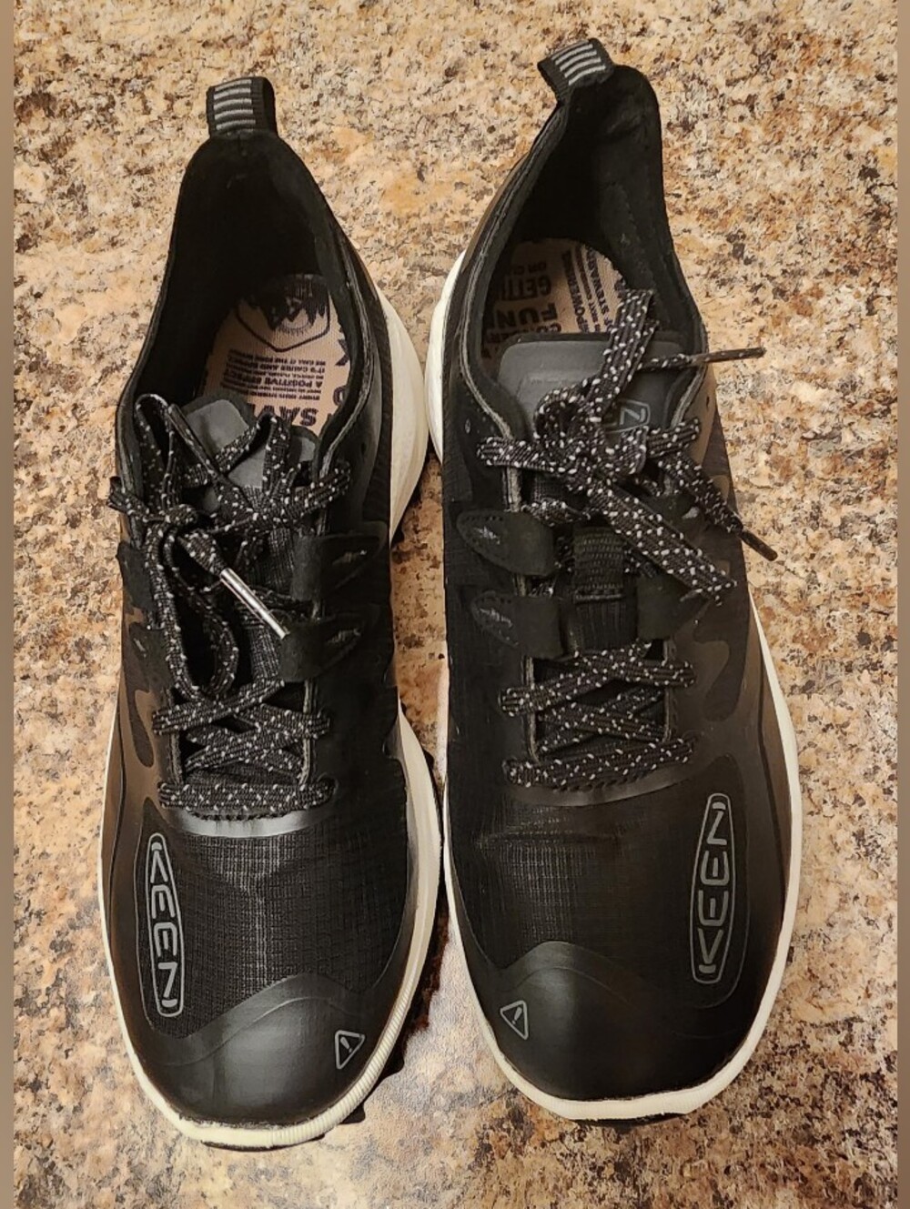 KEEN Black Athletic Trail Sneakers Lace Up Outdoor Shoes